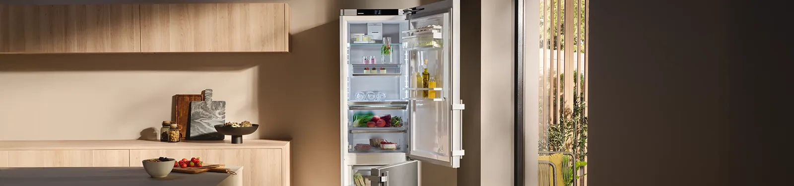 Cocina con frigorífico combi Liebherr