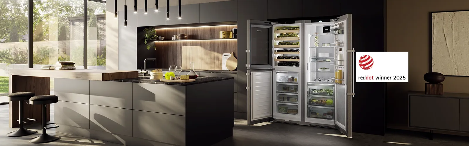 Cocina con frigorífico Side-by-Side Liebherr
