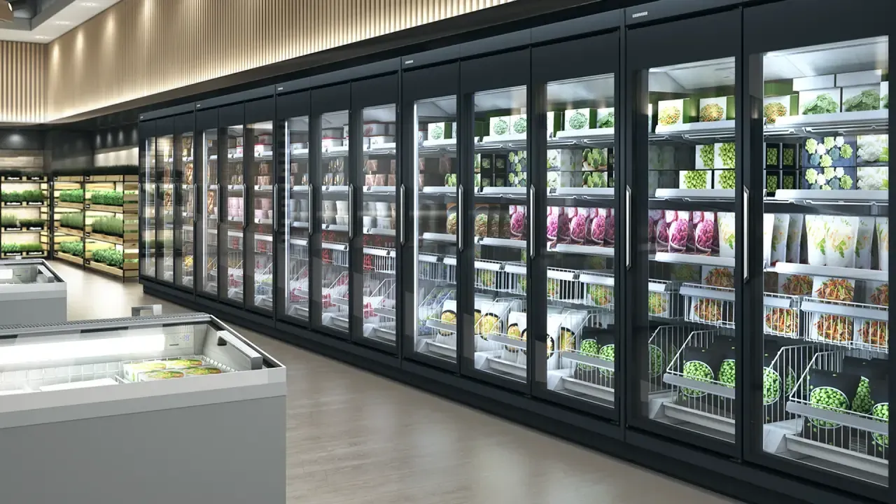 Supermercado con muebles de congelación Liebherr